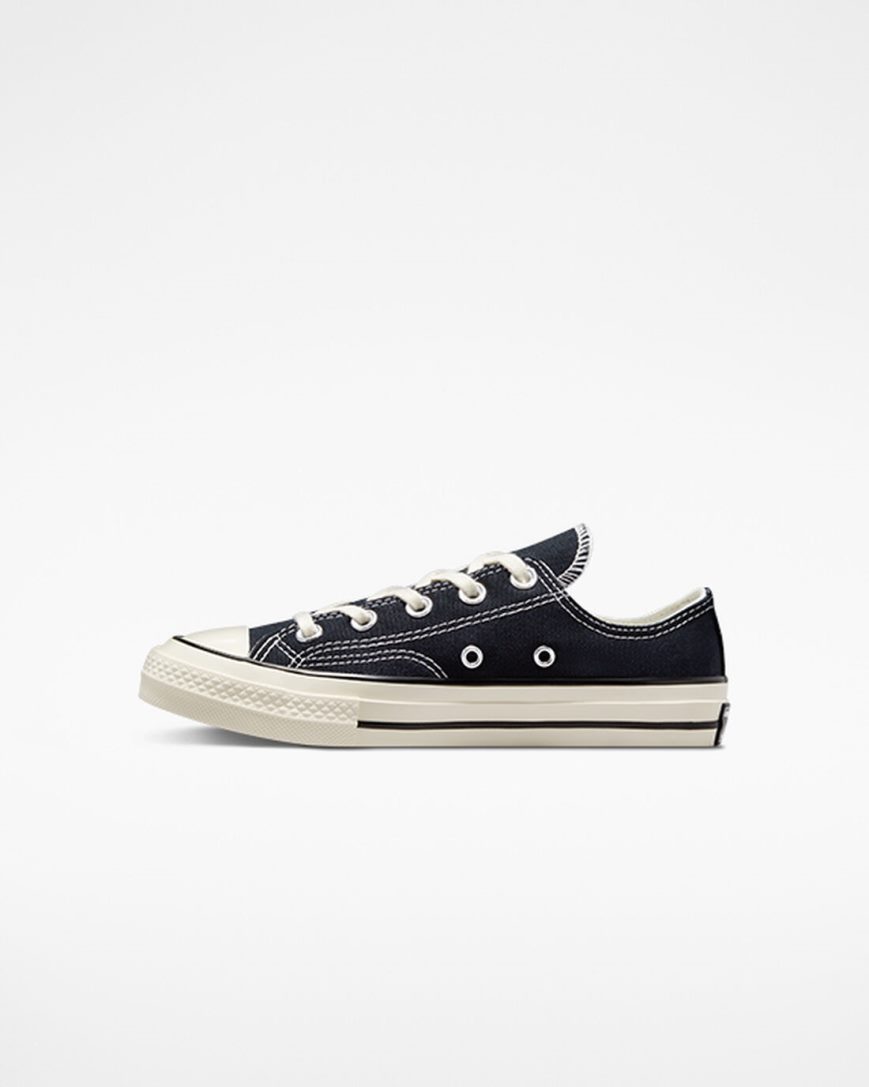 Zapatillas Bajas Converse Chuck 70 Vintage Canvas Niño Negras | PE L8E50W